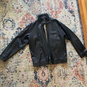 Polo Ralph Lauren Black Leather Jacket